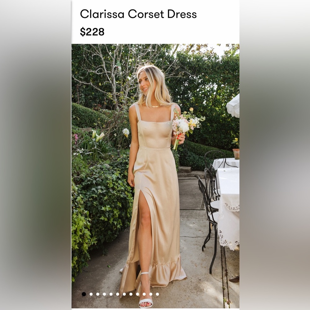 Show Me Your MuMu Champagne Dress - Clarissa Corset - Picture 2 of 10